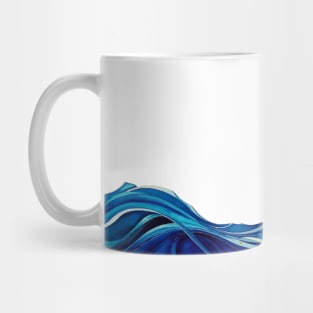 wave painting art Mug